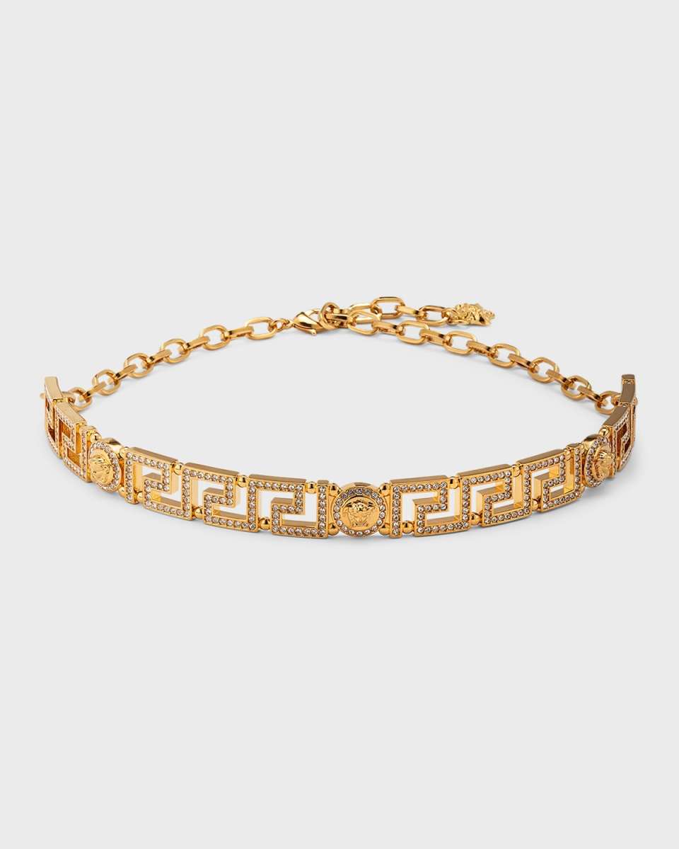 Medusa Choker Necklace with Strass Crystals